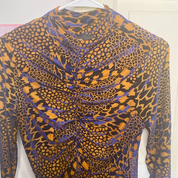 Unique blue orange bodysuit - Picture 3 of 7